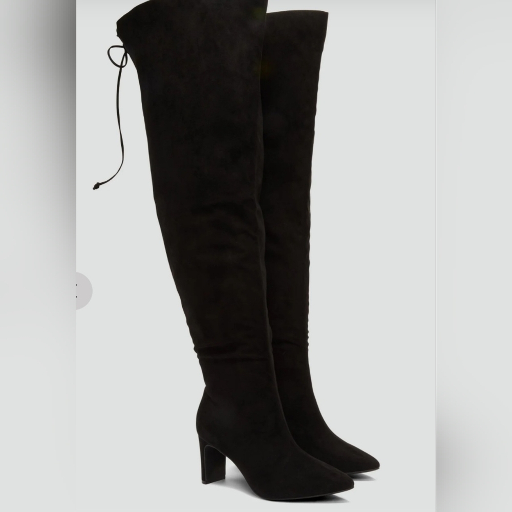 Faux Suede Over the Knee Boots Size 12 Wide, 13 Wide and 14 Wide